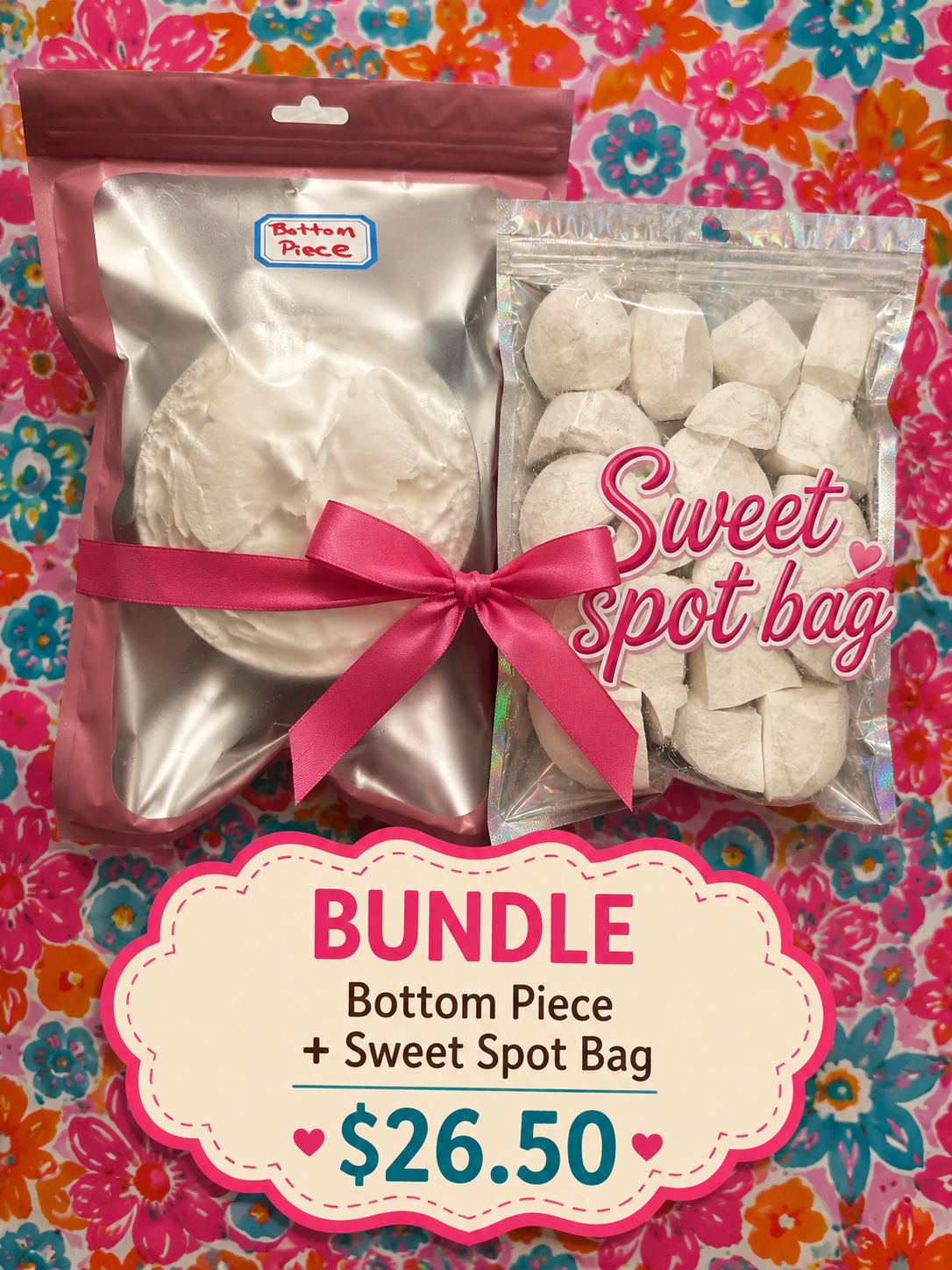 Bundle Deal- Bottom piece + Sweet Spot chunks bundle all pure no flavor