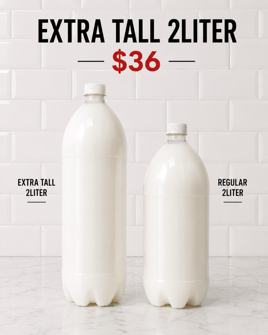Extra tall 2 Liter Bottle Starch